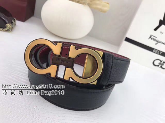菲拉格慕男士皮帶 Ferragamo雙面牛皮爆款腰帶  jjp2229